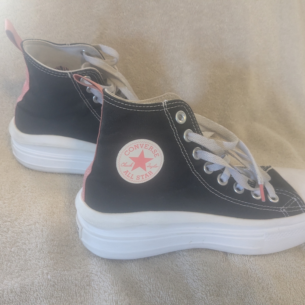 Converse Black and White High-Top Sneakers